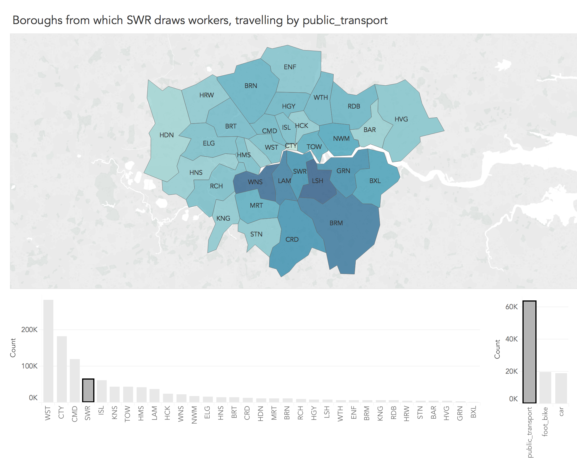 choropleth origin mode interact